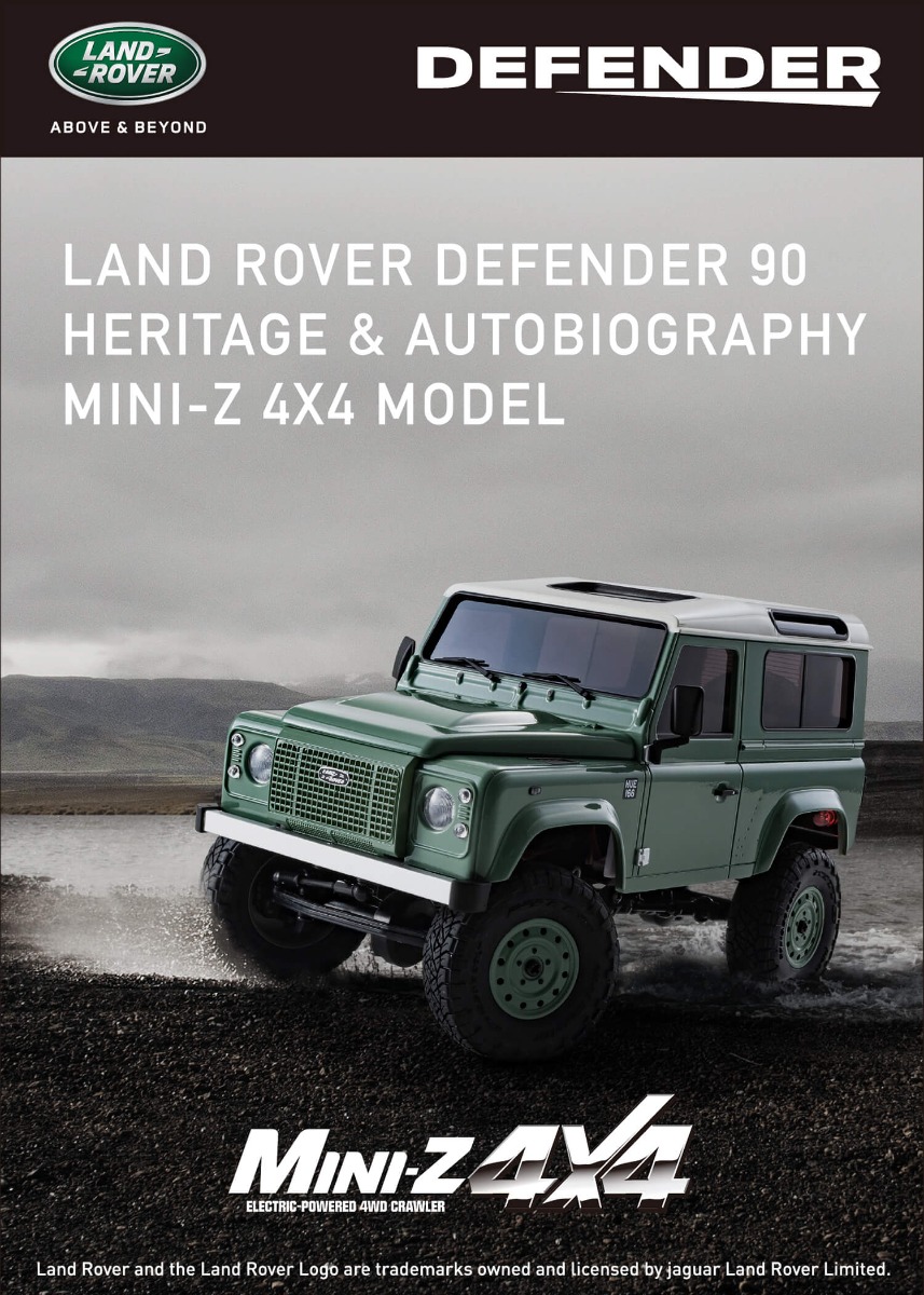 LAND ROVER DEFENDER 90 HERITAGE & AUTOBIOGRAPHY MINI-Z 4X4 MODEL