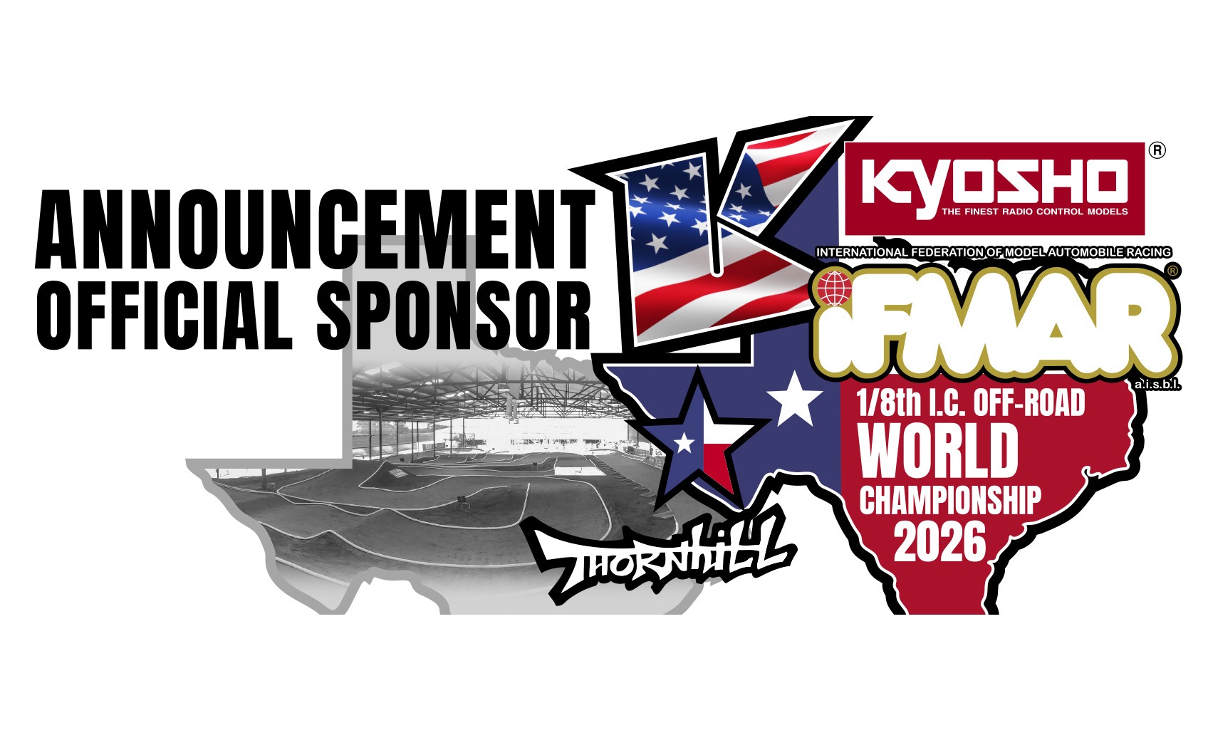 Kyosho is an official sponsor of the 2026 IFMAR 1/8 Scale IC Off-Road World Championship.